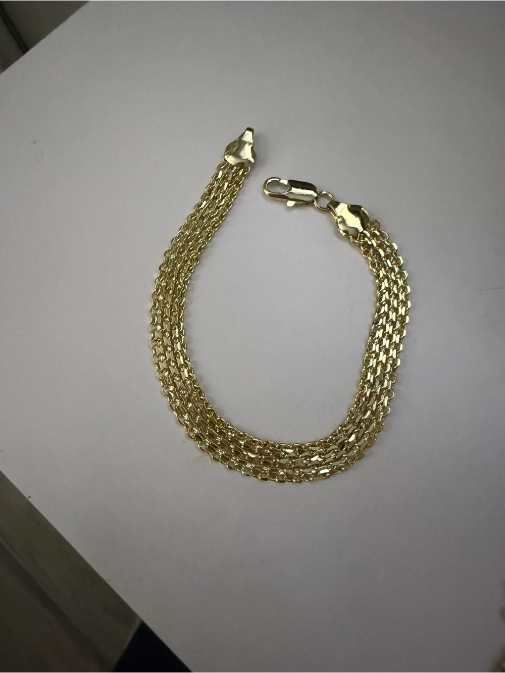 Gold plates will not tarnish Gold Multi-Strand Chain Bracelet - Women Jewelr
